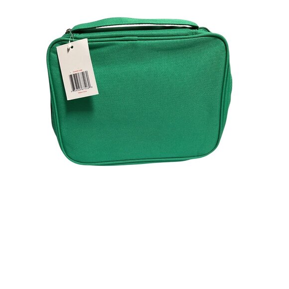 Lumen Green Poly Canvas Bible Cover With Zippered Pocket & Handle - Picture 2 of 6